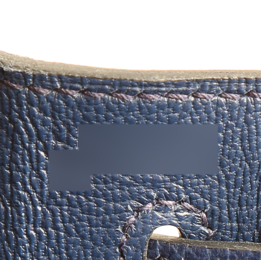 Borsa Hermès  Kelly 32 cm in pelle Epsom blu indaco - Detail D4