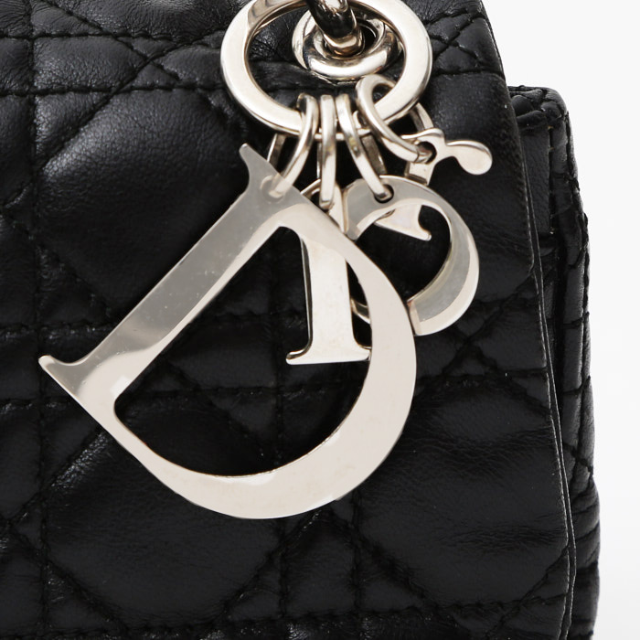 Borsa Dior  Rendez-vous in pelle cannage nera - Detail D1