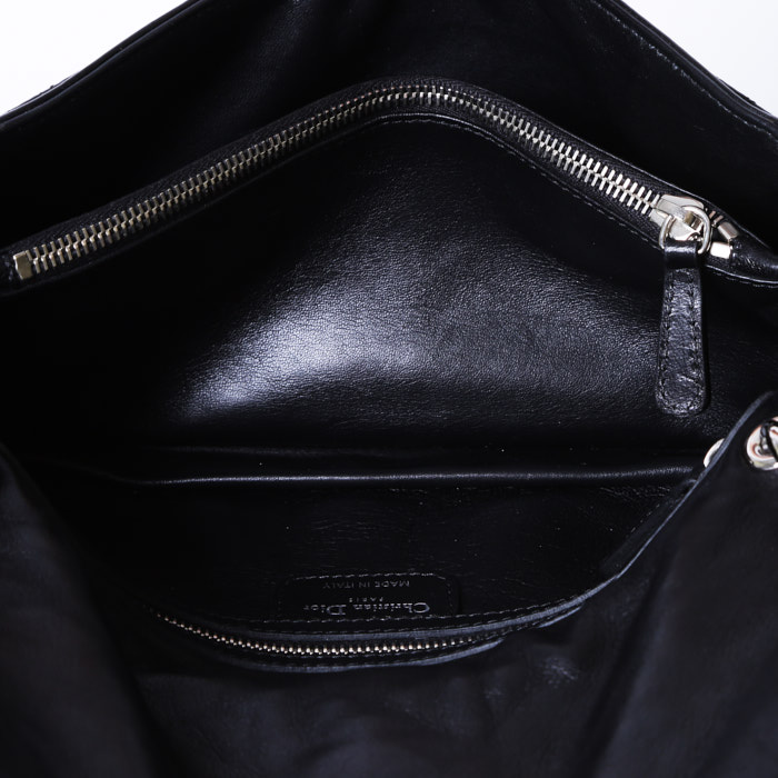 Bolso de mano Dior  Rendez-vous en cuero cannage negro - Detail D3