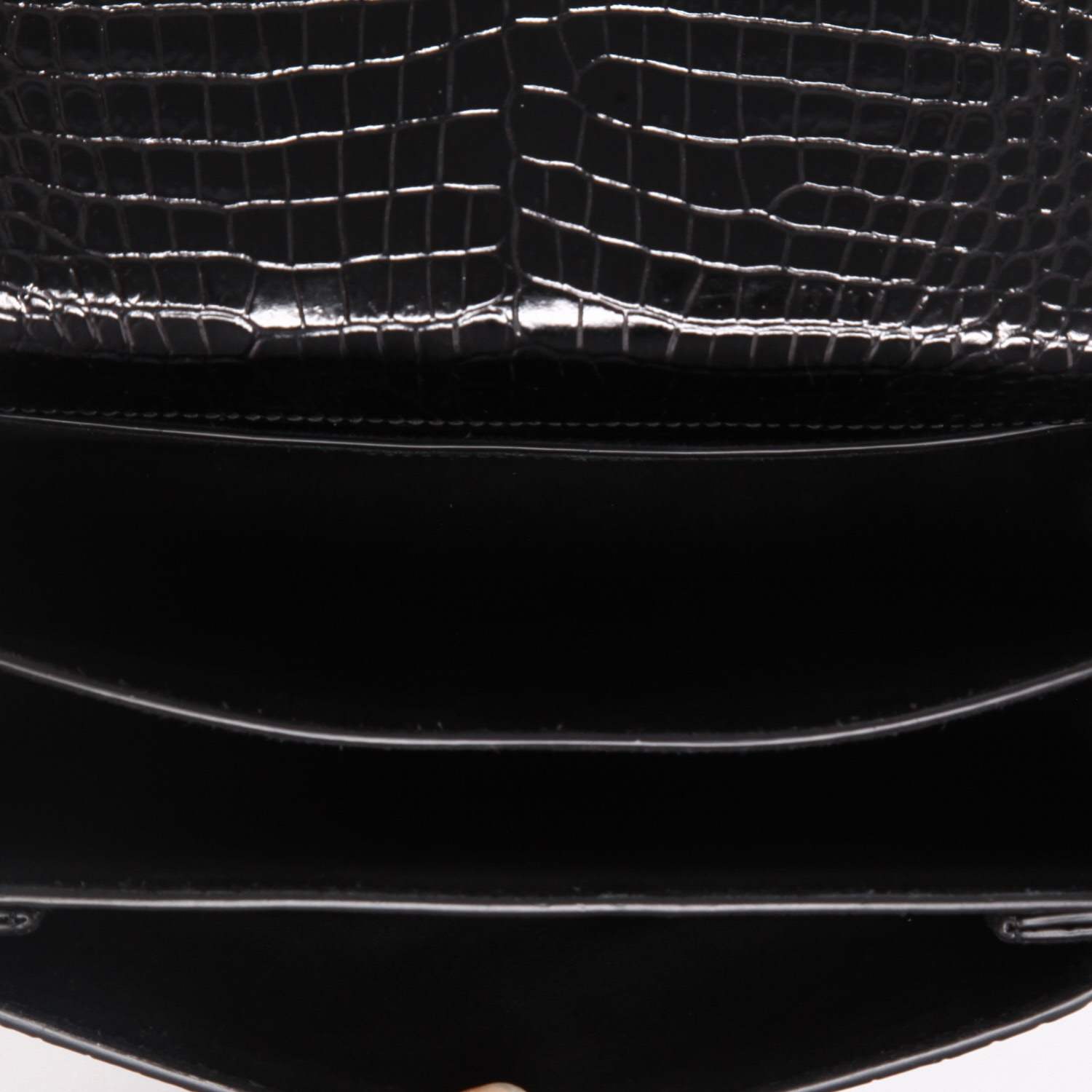 Borsa a tracolla Saint Laurent  Sunset modello medio  in pelle nera - Detail D8