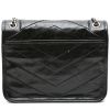 Saint Laurent  Niki Baby shoulder bag  in black leather - Detail D8 thumbnail