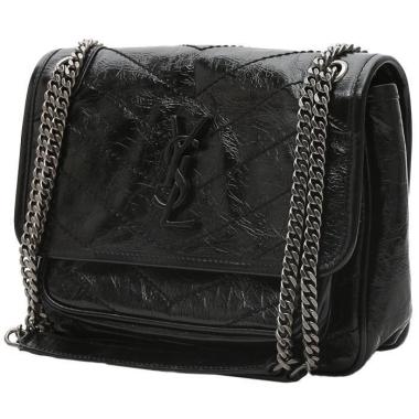 Sac bandoulière Saint Laurent  Niki Baby en cuir noir