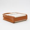Shopping bag Celine  Vertical mini  in tela beige e pelle marrone - Detail D5 thumbnail