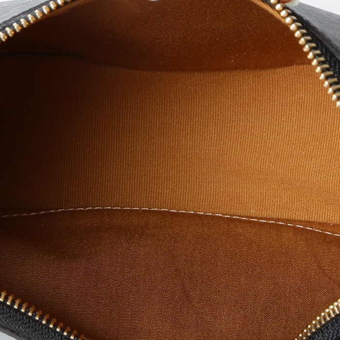 Celine Ava medium model handbag "Triomphe" canvas and brown leather - Detail D3