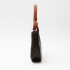 Celine  Ava medium model  handbag  "Triomphe" canvas  and brown leather - Detail D7 thumbnail