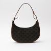Celine  Ava medium model  handbag  "Triomphe" canvas  and brown leather - Detail D8 thumbnail
