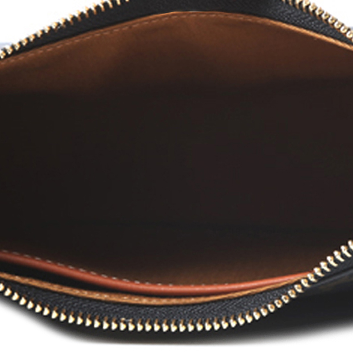 Celine Ava medium model handbag "Triomphe" canvas and brown leather - Detail D2