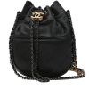Chanel  Gabrielle Bucket shoulder bag  in black leather - 00pp thumbnail