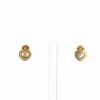 Paire de boucles d'oreilles Chopard Happy Diamonds Icon en or jaune et diamants - 360 thumbnail