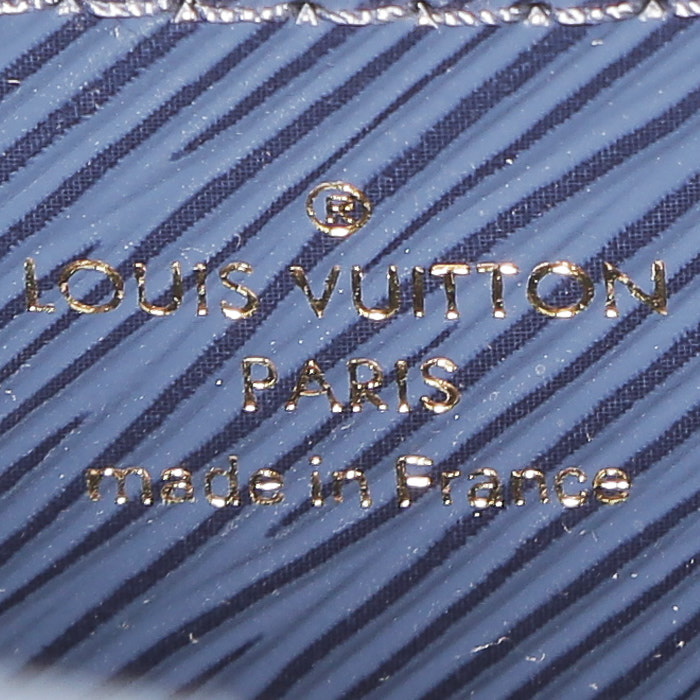 Louis Vuitton  Twist shoulder bag  in blue epi leather - Detail D4