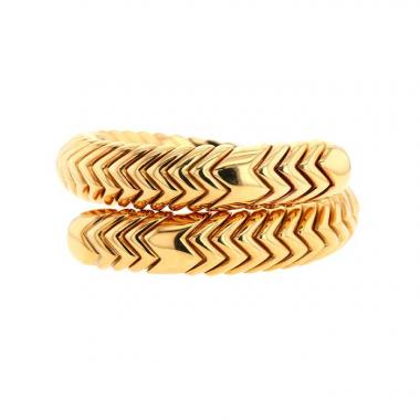Bracelet années 80 Bulgari Spiga en or jaune