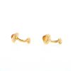 Boucheron   1980's pair of cufflinks in yellow gold and citrines - 360 thumbnail