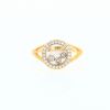 Bague Chopard Happy Diamonds en or jaune et diamants - 360 thumbnail