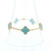 Van Cleef & Arpels Alhambra bracelet in yellow gold and turquoise - 360 thumbnail