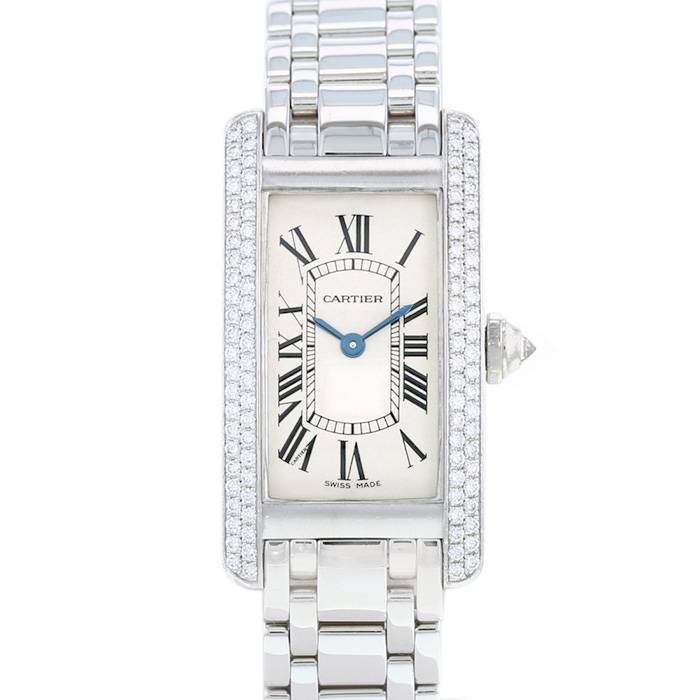 Reloj Cartier Tank Américaine de oro blanco Ref: Cartier - 1713  Circa 1990