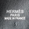 Bolsa de viaje Hermès  Heeboo en lona negra y cuero negro - Detail D5 thumbnail