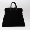 Sac de voyage Hermès  Heeboo en toile noire et cuir noir - Detail D9 thumbnail