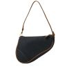 Dior  Saddle handbag  in blue denim canvas  and brown leather - 00pp thumbnail