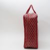 Goyard  Majordome suitcase  in red Goyard canvas  and red leather - Detail D5 thumbnail