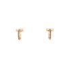 Paire de boucles d'oreilles Tiffany & Co T1 en or rose et diamants - 00pp thumbnail