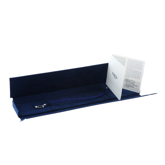 Bracciale Fred Force 10 modello medio in oro bianco - Detail D2