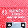 Borsa Hermès  Kelly 25 cm in pelle Epsom rossa e viola Amethyst - Detail D4 thumbnail