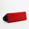 Borsa Hermès  Kelly 25 cm in pelle Epsom rossa e viola Amethyst - Detail D6 thumbnail