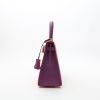 Borsa Hermès  Kelly 25 cm in pelle Epsom rossa e viola Amethyst - Detail D7 thumbnail