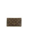 Billetera Louis Vuitton  Sarah en lona Monogram marrón - 360 thumbnail
