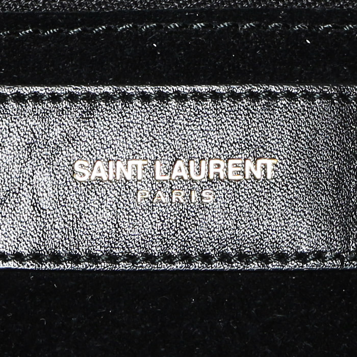 Saint Laurent  Sac de jour handbag  in black leather - Detail D4
