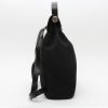 Hermès  Herbag bag worn on the shoulder or carried in the hand  in black canvas  and black leather - Detail D7 thumbnail