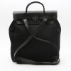 Hermès  Herbag bag worn on the shoulder or carried in the hand  in black canvas  and black leather - Detail D9 thumbnail