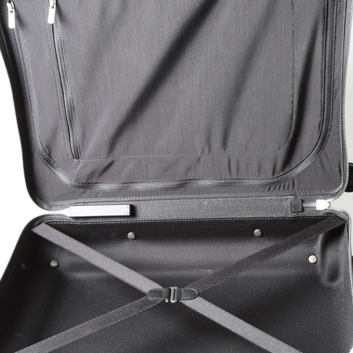 Louis Vuitton Horizon 50 suitcase in black monogram canvas and black aluminium - Detail D3