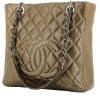 Chanel  Shopping GST handbag  in bronze quilted grained leather - 00pp thumbnail