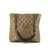 Chanel  Shopping GST handbag  in bronze quilted grained leather - 360 thumbnail
