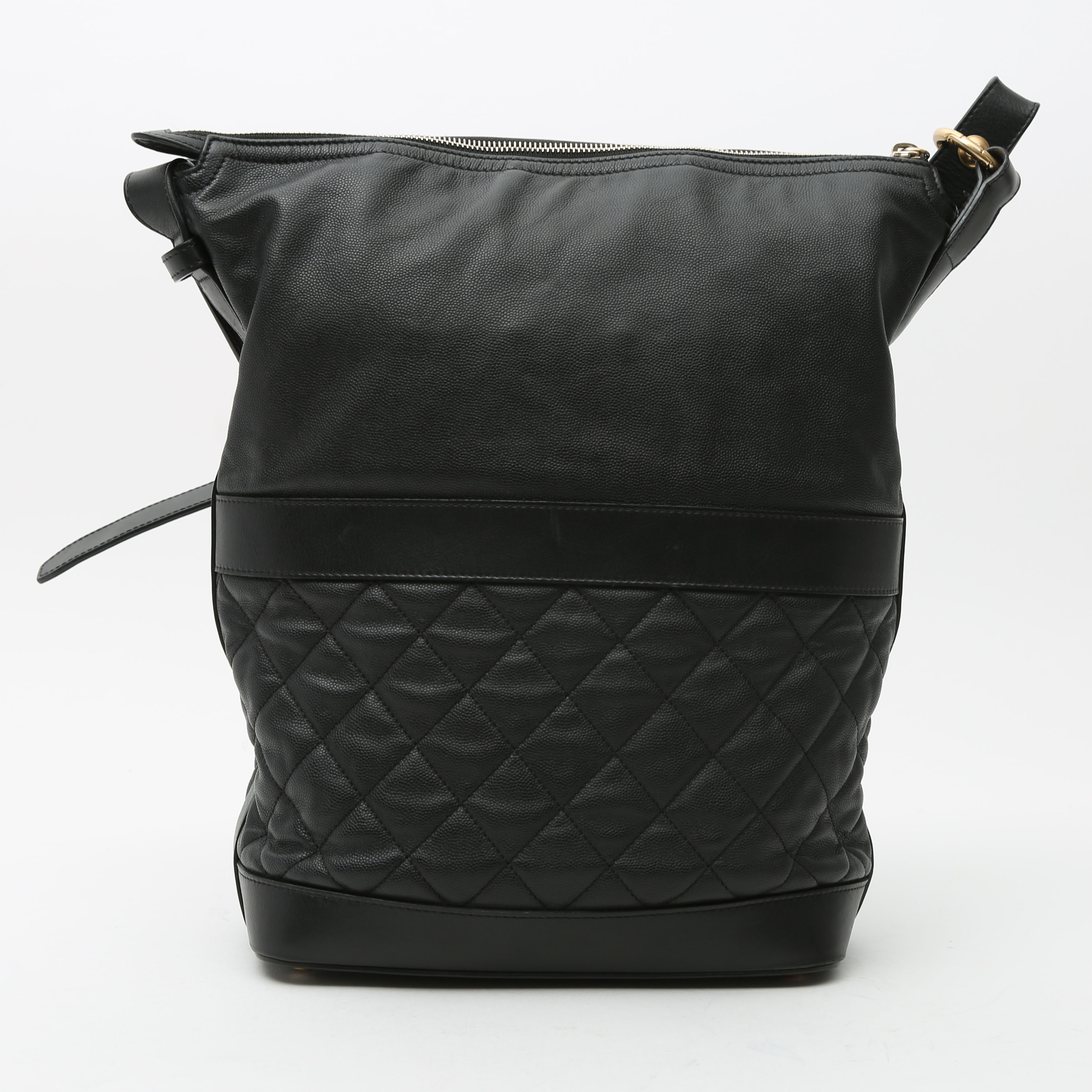 Borsa Chanel  Hobo in pelle martellata nera - Detail D8