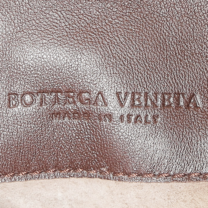 Bolso de mano Bottega Veneta  Campana en cuero intrecciato marrón - Detail D3