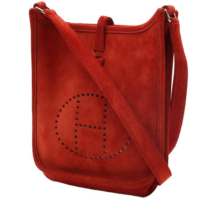 Hermes Vintage Mini Depeches Sace Red Leather Bag