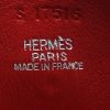 Sac bandoulière Hermès  Mini Evelyne en veau doblis rouge - Detail D4 thumbnail