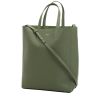 Celine  Cabas shopping bag  in green grained leather - 00pp thumbnail