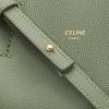 Celine  Cabas shopping bag  in green grained leather - Detail D1 thumbnail