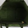 Celine  Cabas shopping bag  in green grained leather - Detail D4 thumbnail