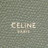 Celine  Cabas shopping bag  in green grained leather - Detail D5 thumbnail