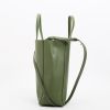 Celine  Cabas shopping bag  in green grained leather - Detail D8 thumbnail