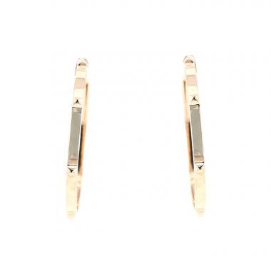 Hermès Mini Clou hoop earrings in pink gold