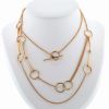 Hermès Filet d'Or long necklace in pink gold - 360 thumbnail