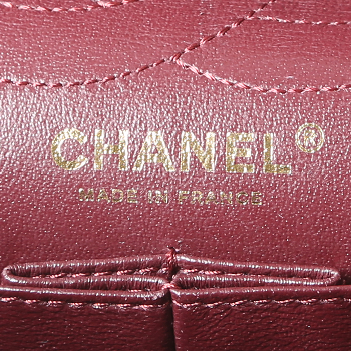 Sac à main Chanel Chanel 2.55 en cuir matelassé noir - Detail D5