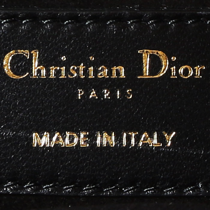 Dior  Miss Dior handbag  in black quilted leather - Detail D4