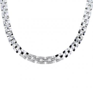 Collana Cartier  in oro bianco e diamanti