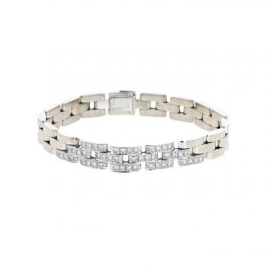 Bracelet Cartier Maillon Panthère en or blanc et diamants